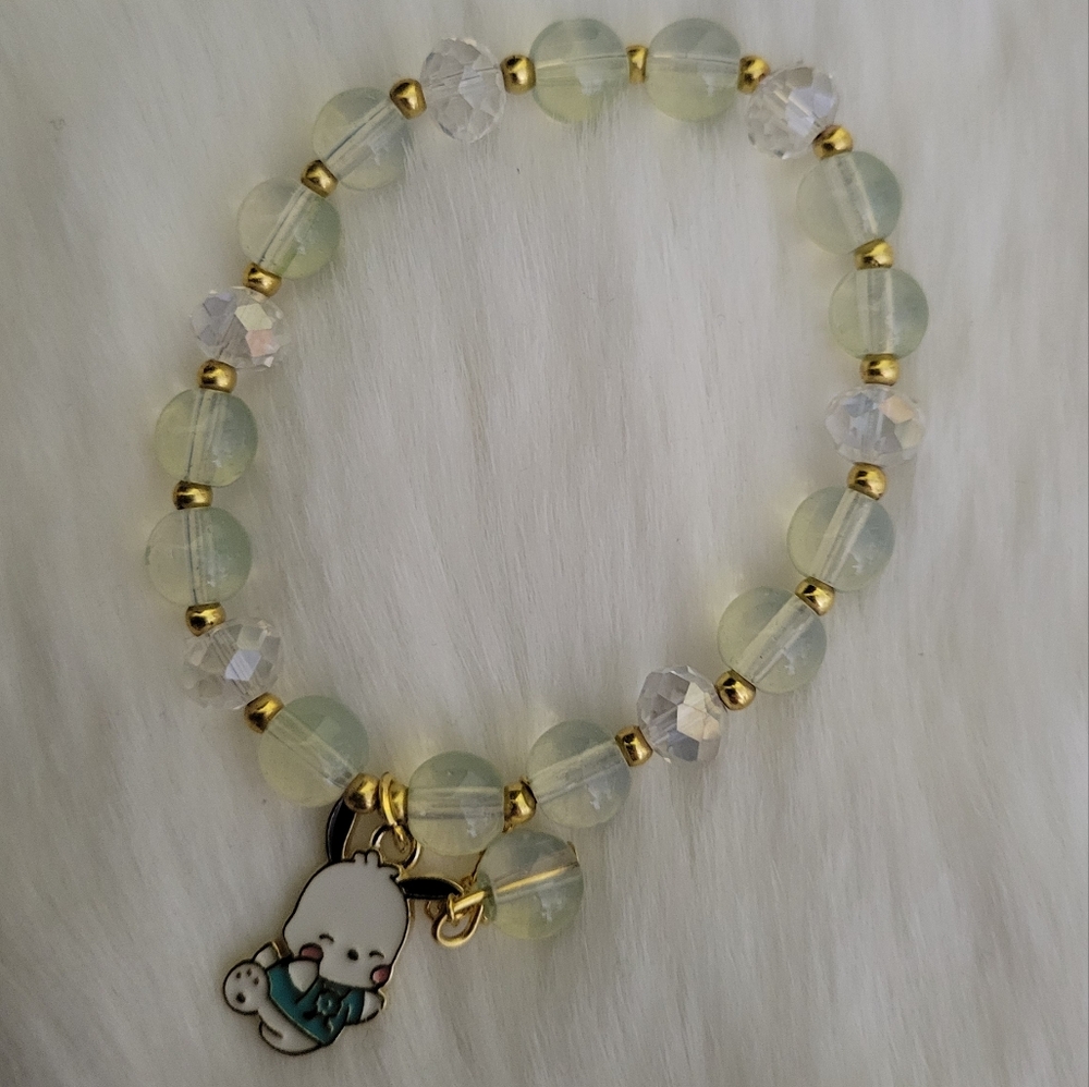Cute Pochoco Charm Bracelet with Gold Accents